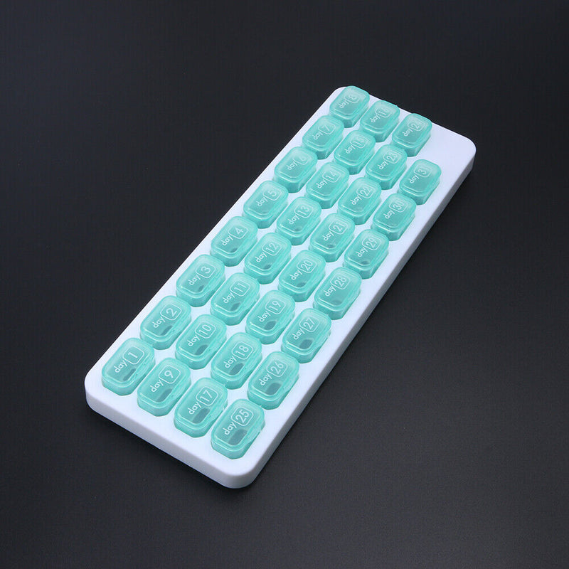 #A 31 Dividers Medicine Organizer Moisture-proof Grid Keyboard Vitamin Medicine