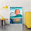 5D DIY Diamond Painting Full Circle Diamond Mountain Top Sunrise