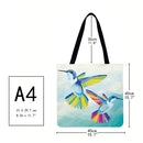 Jumpcar Two Larks Printed Shoulder Bag Shopping Bag Casual Large Dead Han