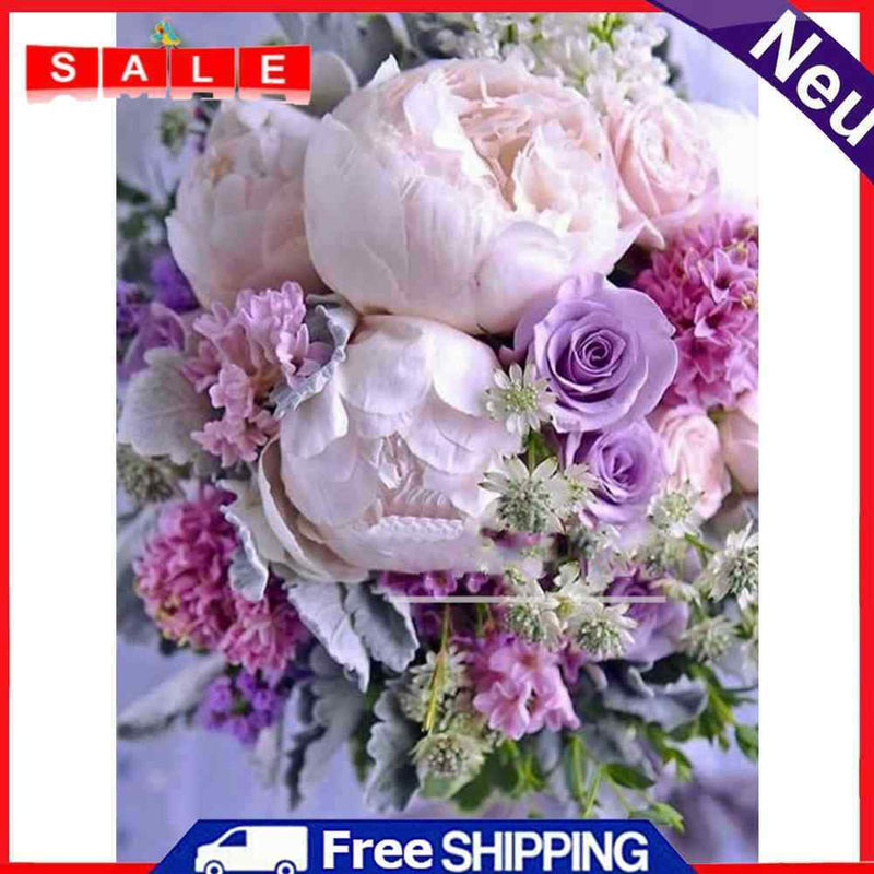 DIY Full Round Drill Diamond Painting Flower Kit Pictures Rhinestones Handicarft