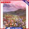 Flower Landscape Oil Paint By Numbers DIY Canvas Set Oil Paint Drawing No Frame