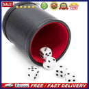 PU Leather Trumpet Flannel Dice Cup Bar Party KTV Entertainment Game with D