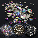art Decor Glitter Glass Nail Art Rhinestones Flatback Rhinestone Bottom Crystal
