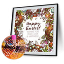 Handmade DIY Full Round Drill Diamond Painting 5D English Letter Poster Kit