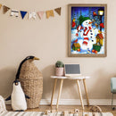 5D DIY Full Round Drill Diamond Paint Snowman Mosaic Rhinestone Drawing Pictu