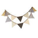 12 Flags 3.2m Cotton Pennant For Party Wedding Pennant  Decor Coffee