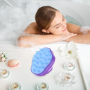 Scalp Massage Brush Relief Fatigue Rubber Shell Shampoo Comb Bathroom Supply