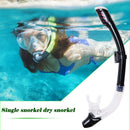 Diving Snorkel Professional Swim Breathing Tube Hose (Transparent Black)
