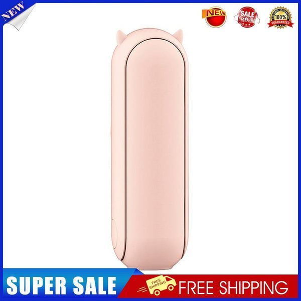 Pocket Fan USB Rechargeable Folding Fan 2000mAh Power Bank Function (Pink)