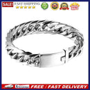 Men Bracelet Metal Charm Street Circle Bangle Thick Chain Bracelet Jewelry
