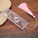 DIY Retro Bookmark Cotton Thread Craft Book Decor Embroidery Kit for Book Gif