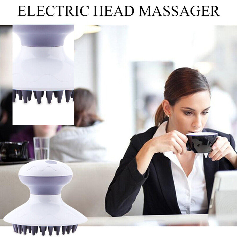 Electric Wireless Scalp Comb Head Massager Head Relax Machine Brush Health Care