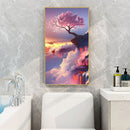 Tree on Cliff Oil Paint By Numbers Kits DIY Craft Coloring Drawing Home Decor