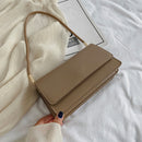 Fashion Women Tote Bag PU Shoulder Handbags Solid Lady Underarm Shopping Purse