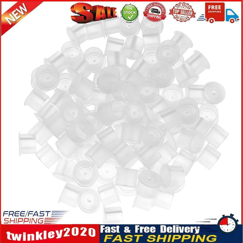 Plastic Microblading Tattoo Ink Cup Cap Pigment Clear Holder Container(C) Newly