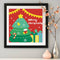 Digital Painting Frameless Cartoons Christmas DIY Painted By Numbers on Canvas