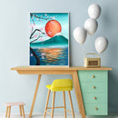 5D DIY Diamond Painting Full Circle Diamond Mountain Top Sunrise