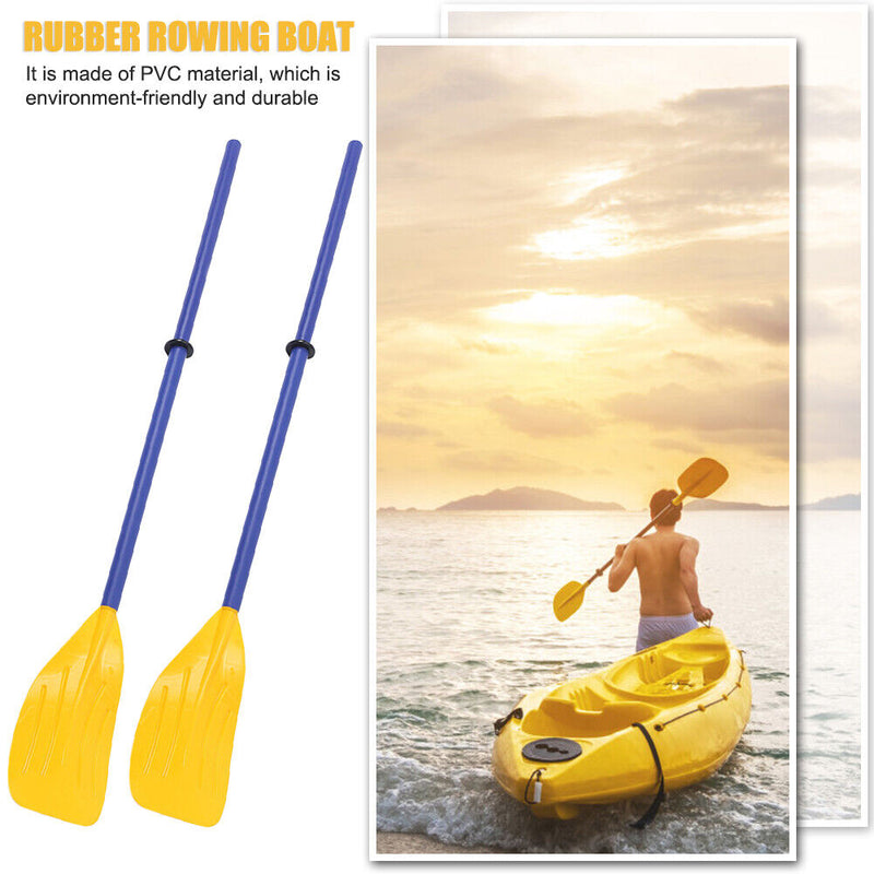 2pcs Detachable Kayak Fishing Boat Rafting Paddle Surfing Canoe Boating Paddl