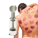 Vacuum Suction Cupping Plum Blossom Petal Shape Rotating Handle Massager Cups