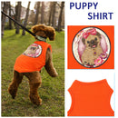 Summer Thin Puppy Clothes DIY Applique Diamond Orange Breathable Dog Cat Shirts