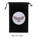 Velvet Tarots Cards Storage Bag Jewelry Dice Bags Drawstring Package (Owl)
