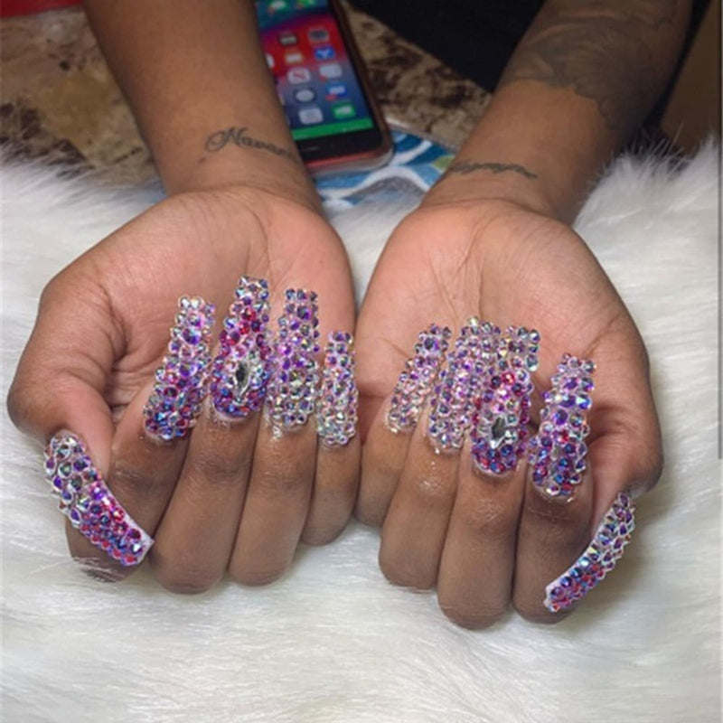 With Nail Drill Pen Nail Art Decoration Rhinestones Set Nail Accessories