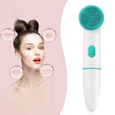 Waterproof 2 in 1 Silicone Electric Facial Cleanser Face Pore Cleansing Brush