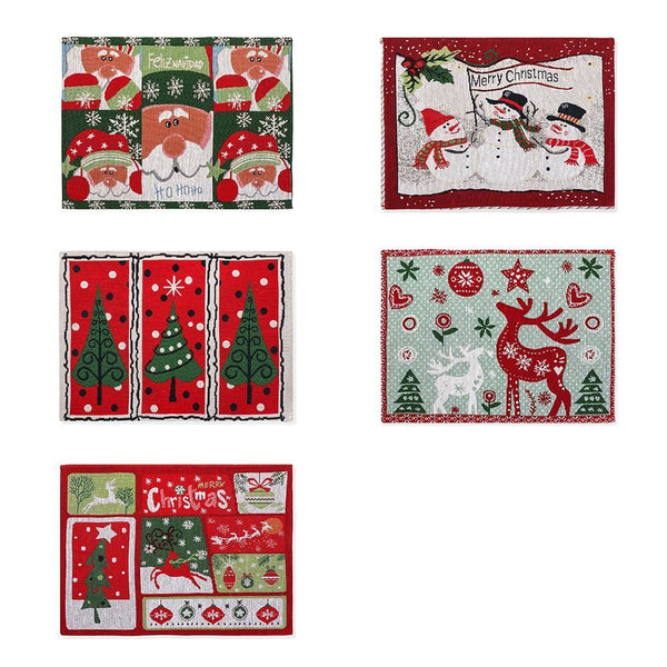 Woven Plate Mats Placemat Ornament Christmas Placemat Christmas Table Mats