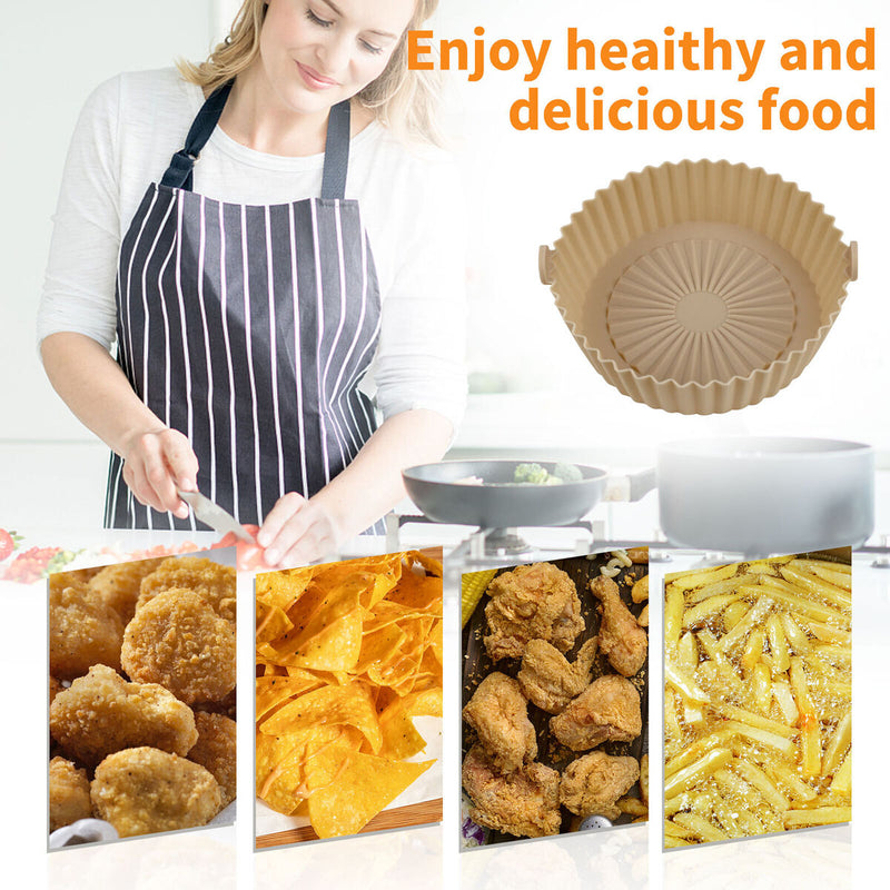 Air Fryer Silicone Pot - Replacement of Parchment Liner Paper (Yellow) Newly