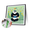 Oil Paint By Numbers Panda on Canvas Digital Paint Wall Artwork DIY Handicraft