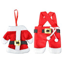 2pc Christmas Santa Claus Pants Cutlery Bags Covers Xmas Tableware Decor