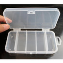 Plastic 5 Compartments Fishing Tackle Box Fish Lure Hook Bait Storage Case
