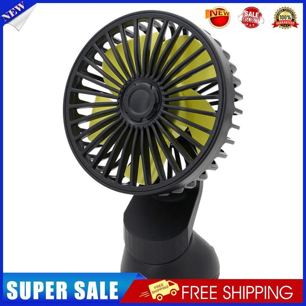 F402 Car Truck Fan with Suction Cup USB Powered 3-Speed Dashboard Desk Fan