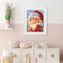 DIY 5D Mosaic Santa Claus Rhinestone Drawing Full Round Diamond Painting Kit
