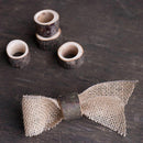 Christmas Patterned Wooden Napkin Rings, Rustic Wooden Napkins