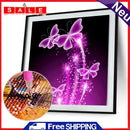 DIY-5D Diamond Embroidery Purple Butterfly Painting Cross Stitch Home Decor