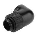 G1/4 Thread 90 Degree Fitting Adapter Rotary Water Cooled Connector(Black) Newly