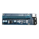 USB 3.0 PCI-E Express 1x to16x Extender Riser Card Adapter SATA Power Cable