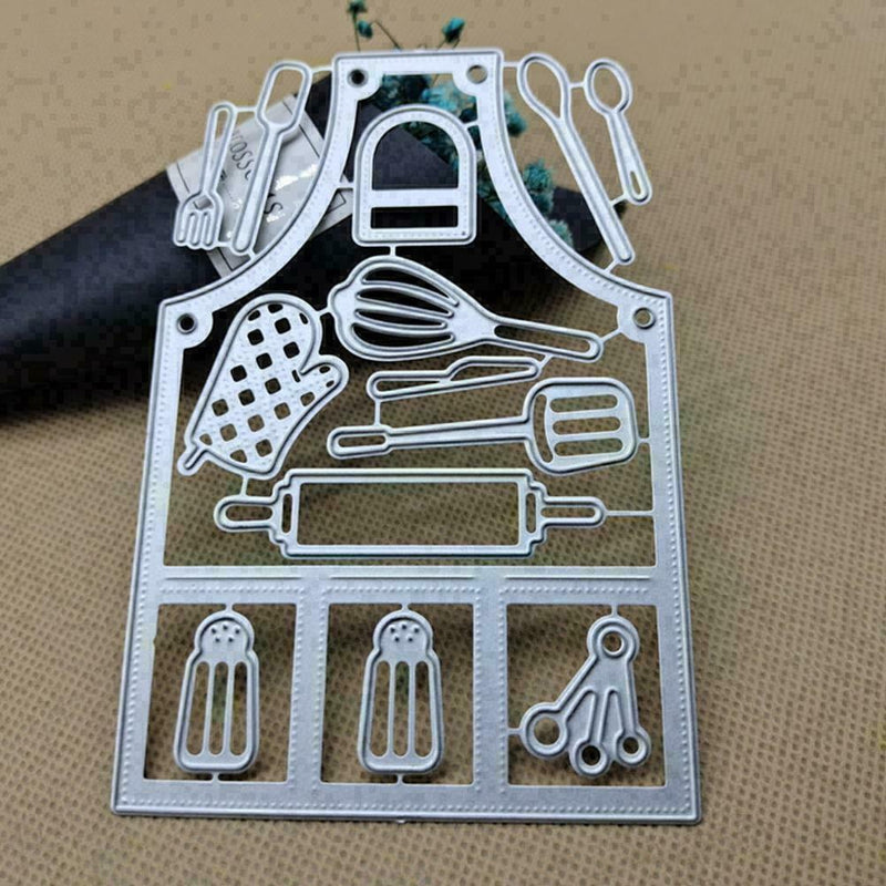1*Kitchen Apron Cutting Die Stencil Scrapbook Embossing US M2L8 DIY Paper T5W6