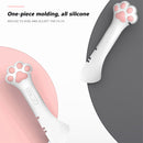 Multifunction Pet Canned Spoon Jar Opener Cat Dog Food Scoop Feeder (White)
