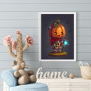 11CT 3 Beach Full Embroidery Pumpkin Cotton Print Cross Stitch Home Decoration