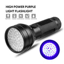 Ultraviolet Torch Waterproof 395-400nm Handheld LED UV Flashlight w/ Wrist
