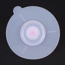 Silicone Cup Cover Small Bean Sprout Heat Resistant Cups Lid (Rose Red)