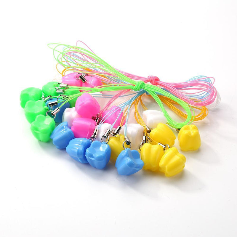 5pcs/set Baby Milk Teeth Storage Box Plastic False Teeth Organizer Case Newly