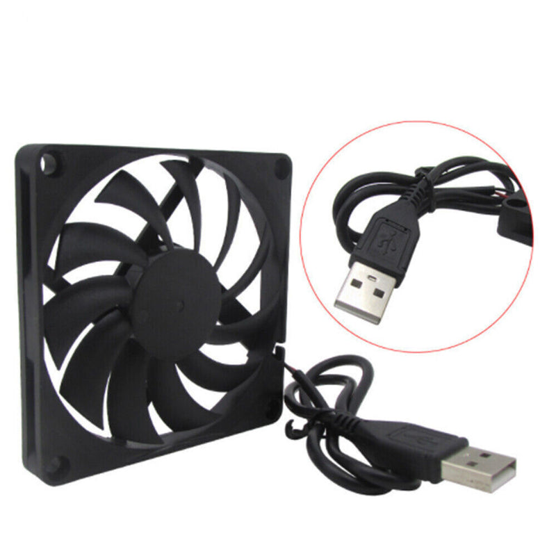DC 5V USB Power Router fan DIY PC Cooler TV Box Wireless Cooling Quiet