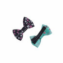knot Nylon Printed Flowers Head Wraps Alligator Clips Baby Headband Hair Clip