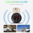 Car Boat Motorcycle LED Digital Voltmeter with On/Off Switch Low Voltage Alarm