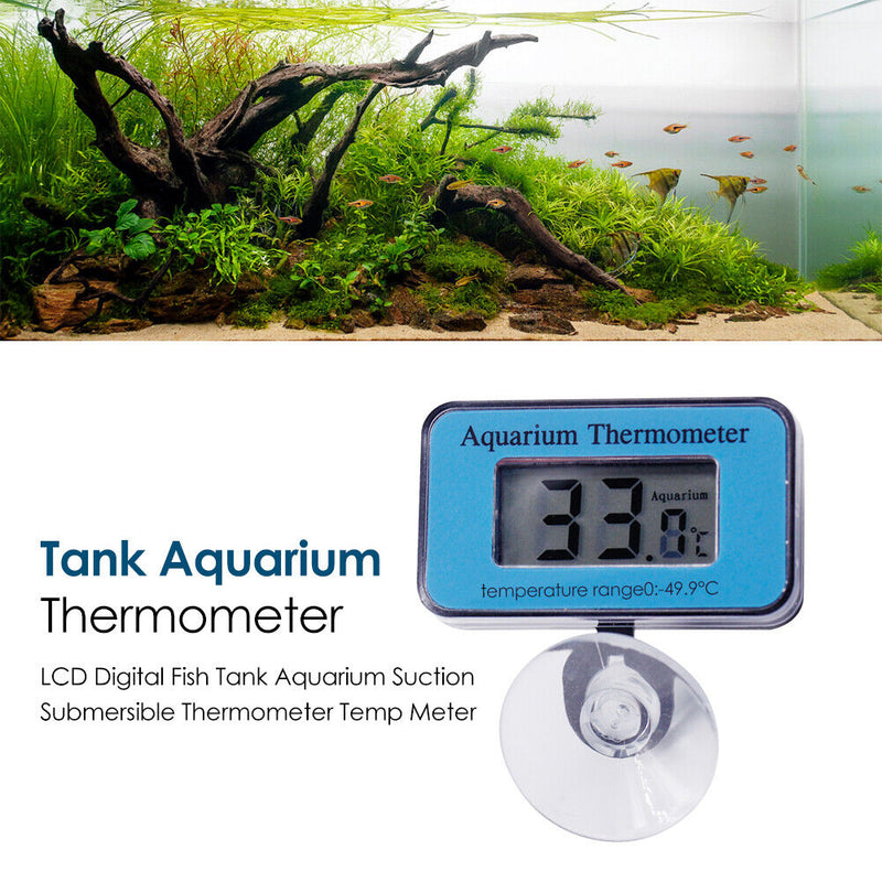 LCD Digital Fish Tank Aquarium Thermometer Water Temperature Measurement Meter