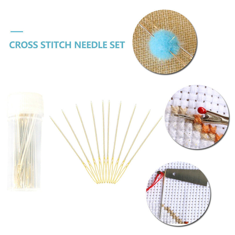 10pcs/Lot Stainless Steel Embroidery Needle Set Knitting Craft DIY Sewing Kits