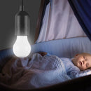 LED Hanging Light Bulb Battery Powered Colorful Pull Cord Bulbs (Black) Newly